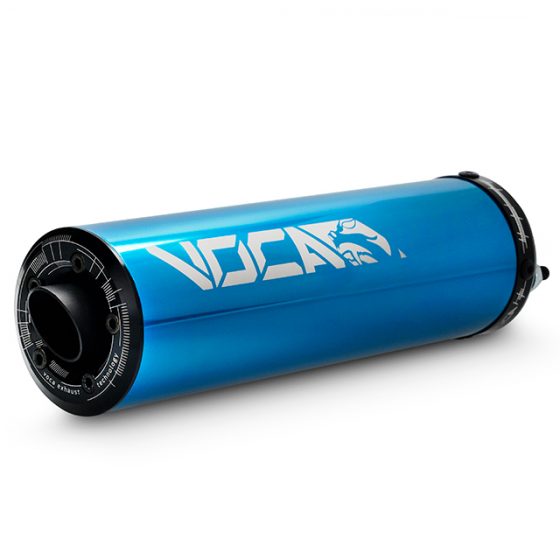 voca aluminium silencer in blue