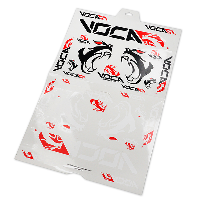 vcr-md0160 voca beast sticker kit 28 sticker white black red